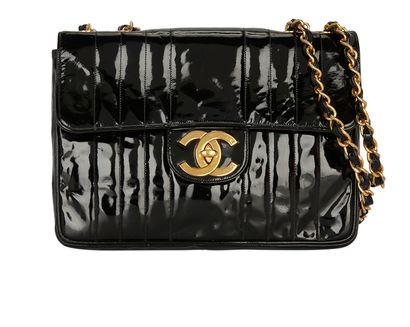 Vintage Vertical XL Flap Bag, front view